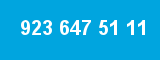 923 647 51 11 923 647 51 11